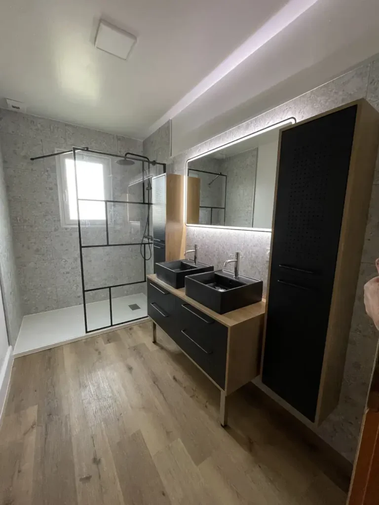 Rénovation complète d’une salle de bain sur Portets
